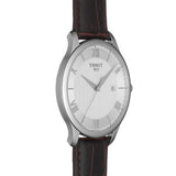  Shop Authentic Tissot T Classic Tradition Silver Dial Brown Leather Strap Watch For Men - T063.610.16.038.00 - Luxxuri