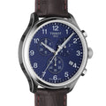  Shop Authentic Tissot Chrono XL Classic Blue Dial Brown Leather Strap Watch For Men - T116.617.16.047.00 - Luxxuri