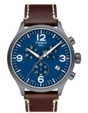  Shop Authentic Tissot Chrono XL Blue Dial Brown Leather Strap Watch For Men - T116.617.36.047.00 - Luxxuri