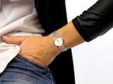  Shop Authentic Tissot T Classic Desire White Dial Silver Steel Strap Watch for Women - T52.1.281.31 - Luxxuri