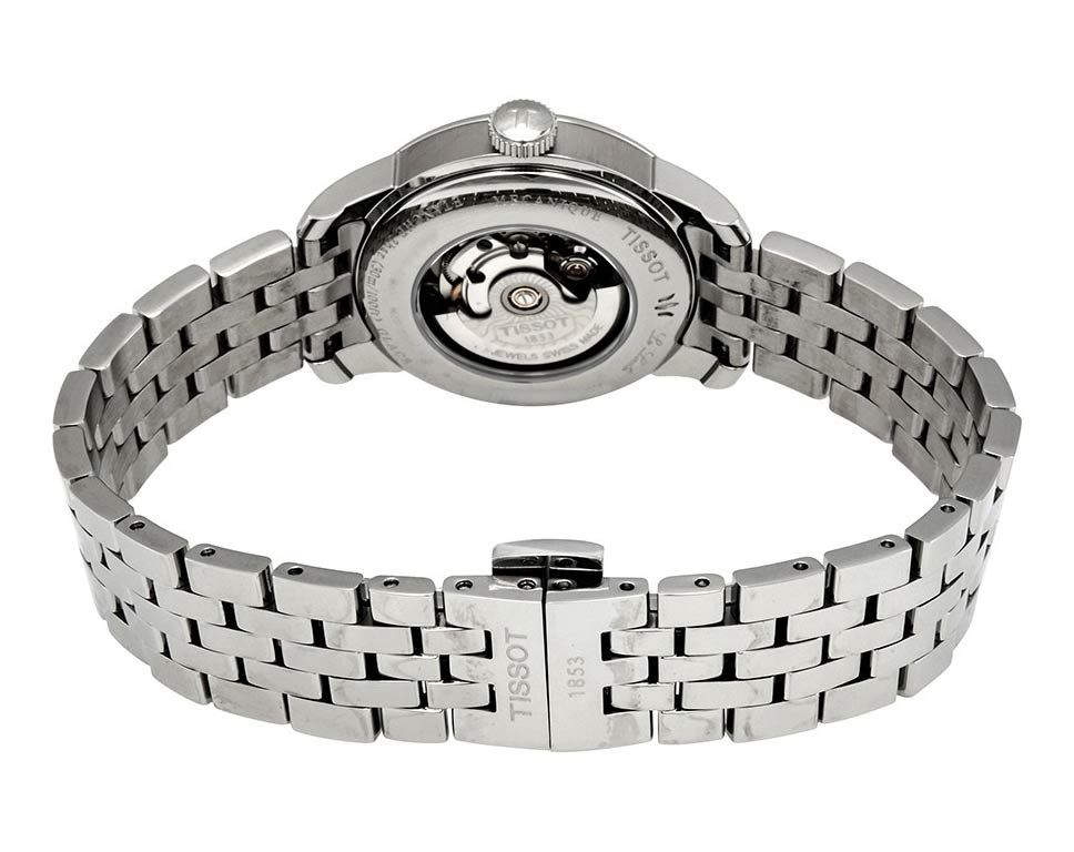  Shop Authentic Tissot Le Locle Automatic Lady Black Dial Silver Steel Strap Watch For Women - T006.207.11.058.00 - Luxxuri