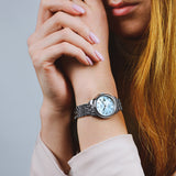  Shop Authentic Tissot Le Locle Automatic Diamonds Mother of Pearl Dial Silver Steel Strap Watch For Women - T006.207.11.116.00 - Luxxuri