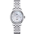 Tissot Le Locle Automatic Diamonds Mother of Pearl Dial Silver Steel Strap Watch For Women - T006.207.11.116.00