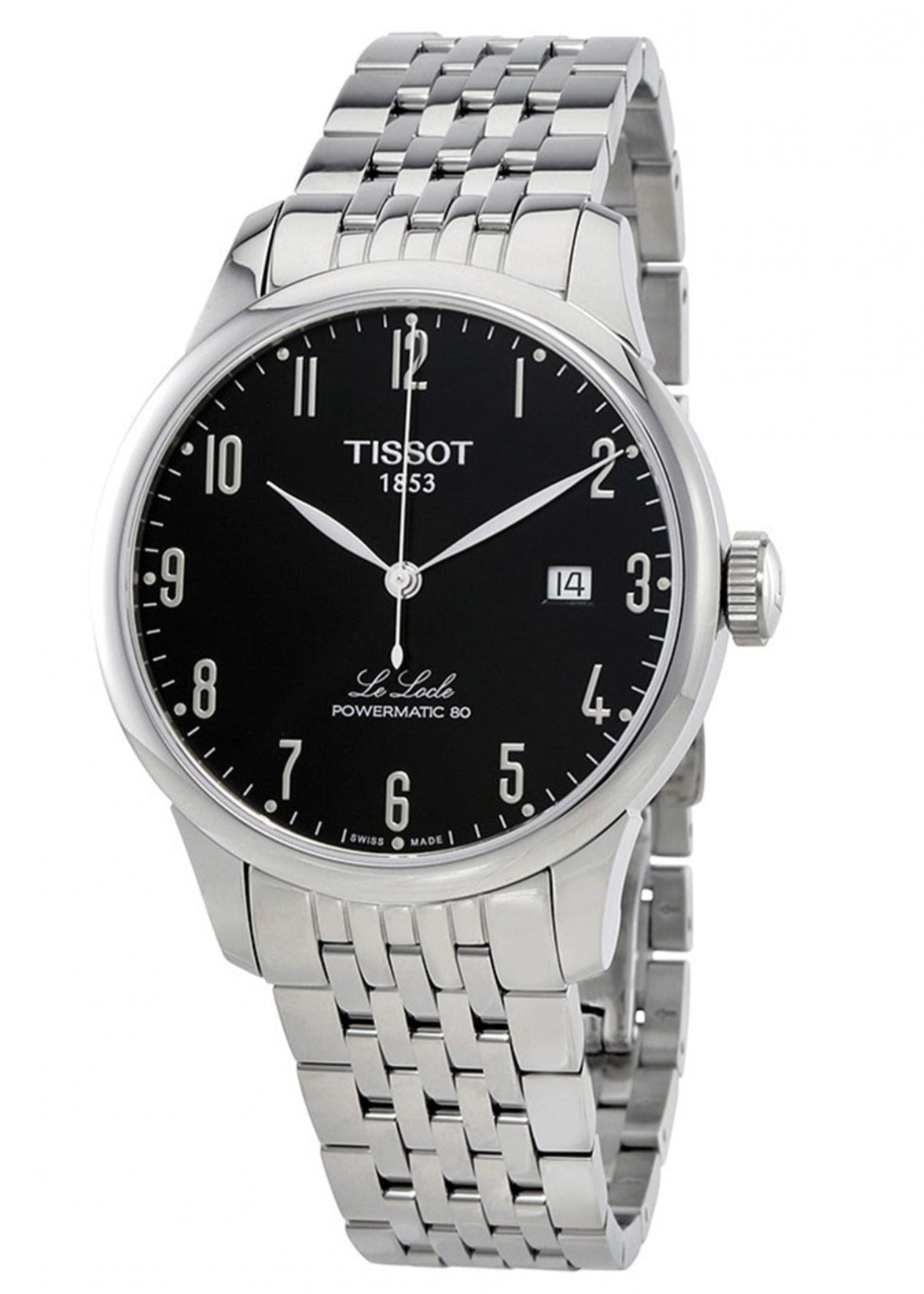  Shop Authentic Tissot Le Locle Powermatic 80 Black Dial Silver Steel Strap Watch For Men - T006.407.11.052.00 - Luxxuri