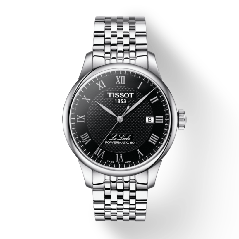  Shop Authentic Tissot Le Locle Powermatic 80 Black Dial Silver Steel Strap Watch For Men - T006.407.11.053.00 - Luxxuri