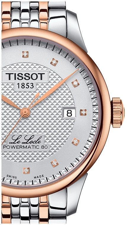  Shop Authentic Tissot Le Locle Powermatic 80 Silver Dial Two Tone Steel Strap Watch For Men - T006.407.22.036.01 - Luxxuri