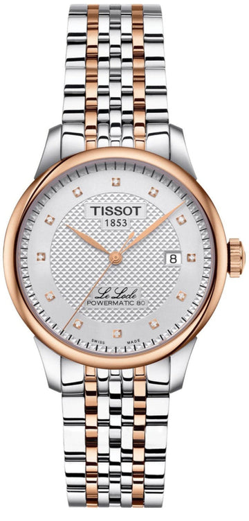  Shop Authentic Tissot Le Locle Powermatic 80 Silver Dial Two Tone Steel Strap Watch For Men - T006.407.22.036.01 - Luxxuri
