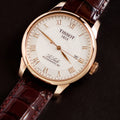  Shop Authentic Tissot Le Locle Powermatic 80 Silver Dial Brown Leather Strap Watch For Men - T006.407.36.033.00 - Luxxuri