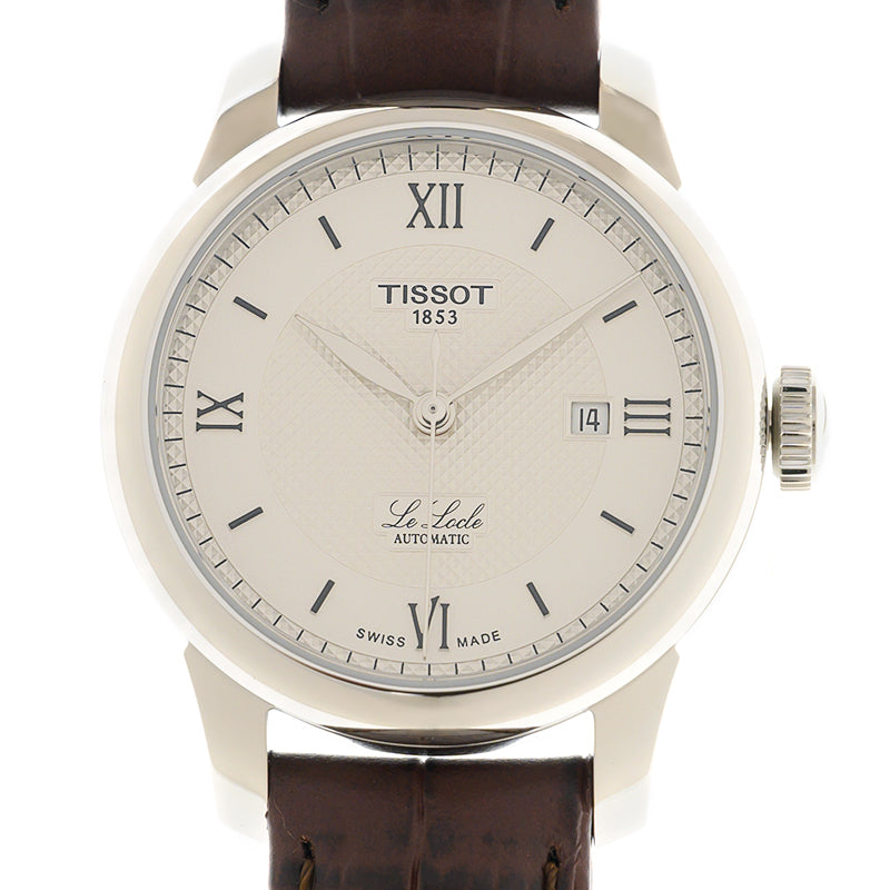 Shop Authentic Tissot T Classic Le Locle Automatic Silver Dial Brown Leather Strap Watch For Women - T006.207.16.038.00 - Luxxuri