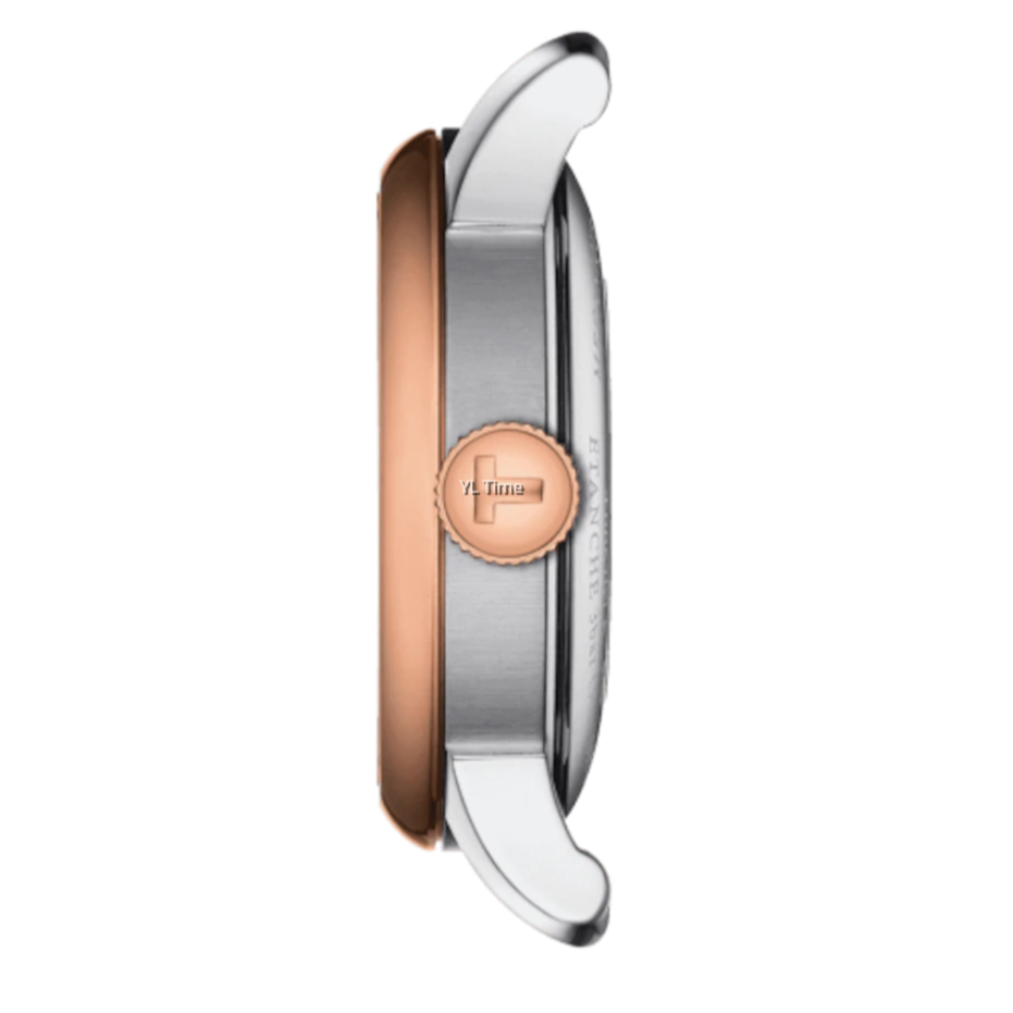 Tissot Le Locle Lady Automatic Diamonds Silver Dial Two Tone Steel Strap Watch For Women - T006.207.22.036.00