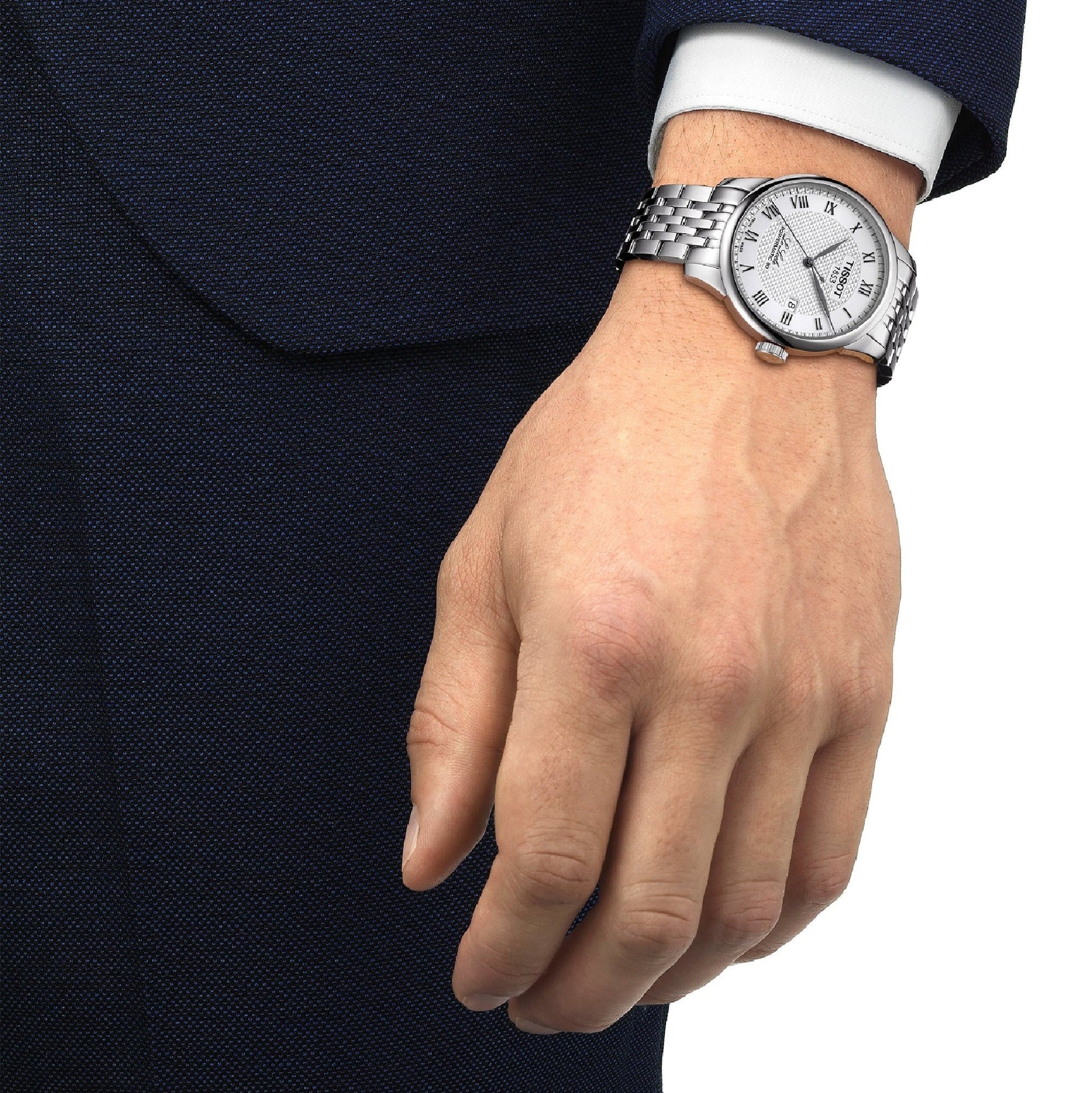  Shop Authentic Tissot Le Locle Powermatic 80 Silver Dal Silver Steel Strap Watch For Men - T006.407.11.033.00 - Luxxuri