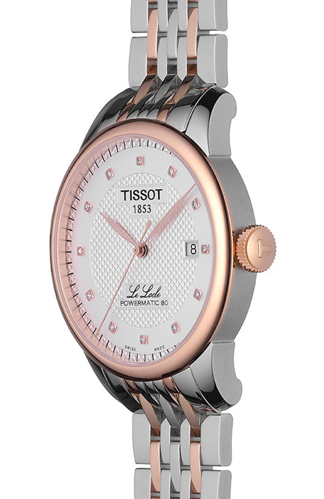  Shop Authentic Tissot Le Locle Powermatic 80 Diamonds Silver Dial Two Tone Steel Strap Watch For Men - T006.407.22.036.01 - Luxxuri