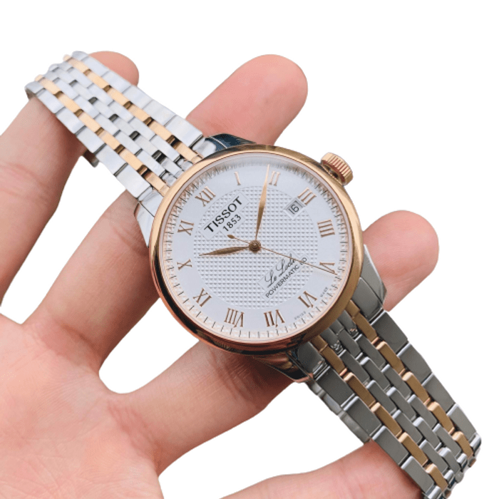  Shop Authentic Tissot Le Locle Powermatic 80 Diamonds Silver Dial Two Tone Steel Strap Watch For Men - T006.407.22.036.01 - Luxxuri