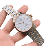  Shop Authentic Tissot Le Locle Powermatic 80 Diamonds Silver Dial Two Tone Steel Strap Watch For Men - T006.407.22.036.01 - Luxxuri