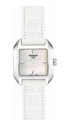  Shop Authentic Tissot T Lady Mother of Pearl Dial White Leather Strap Watch for Women - T02.1.225.71 - Luxxuri