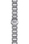 Tissot T Wave Black Dial Silver Steel Strap Watch for Women - T02.1.285.52