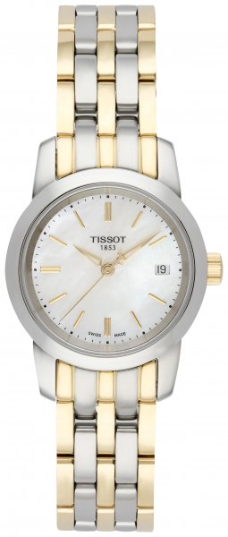  Shop Authentic Tissot T Classic Dream Mother of Pearl Dial Two Tone Steel Strap Watch For Women - T033.210.22.111.00 - Luxxuri
