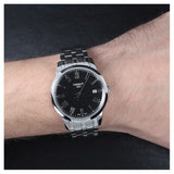  Shop Authentic Tissot T Classic Dream Black Dial Silver Steel Strap Watch for Men - T033.410.11.053.01 - Luxxuri