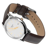  Shop Authentic Tissot T Classic Dream White Dial Brown Leather Strap Watch for Men - T033.410.26.011.01 - Luxxuri