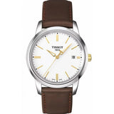  Shop Authentic Tissot T Classic Dream White Dial Brown Leather Strap Watch for Men - T033.410.26.011.01 - Luxxuri