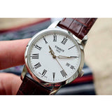  Shop Authentic Tissot T Classic Dream White Dial Brown Leather Strap Watch for Men - T033.410.16.013.01 - Luxxuri