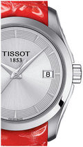  Shop Authentic Tissot Couturier Lady Silver Dial Red Leather Strap Watch for Women - T035.210.16.031.01 - Luxxuri