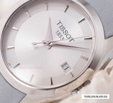  Shop Authentic Tissot T Classic Couturier Silver Dial Light Blue Leather Strap Watch For Women - T035.210.16.031.02 - Luxxuri
