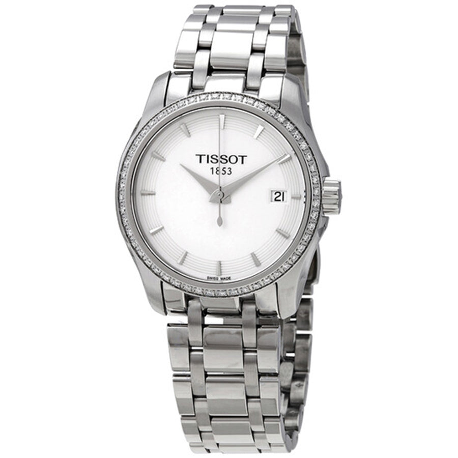  Shop Authentic Tissot T Trend Couturier Lady White Dial Watch For Women - T035.210.61.011.00 - Luxxuri