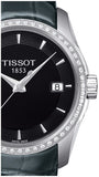  Shop Authentic Tissot T Trend Couturier Diamonds Black Dial Black Leather Strap Watch for Women - T035.210.66.051.00 - Luxxuri