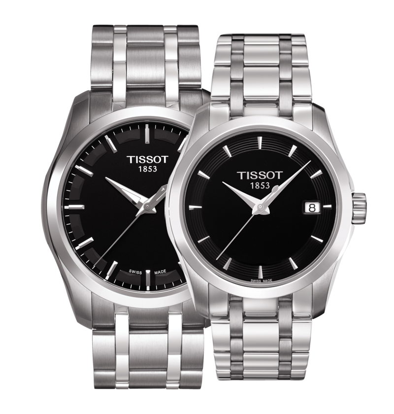  Shop Authentic Tissot T Trend Couturier Lady Black Dial Silver Steel Strap Watch For Women - T035.210.11.051.00 - Luxxuri