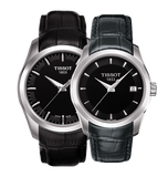  Shop Authentic Tissot T Trend Couturier Black Dial Black Leather Strap Watch For Women - T035.210.16.051.00 - Luxxuri
