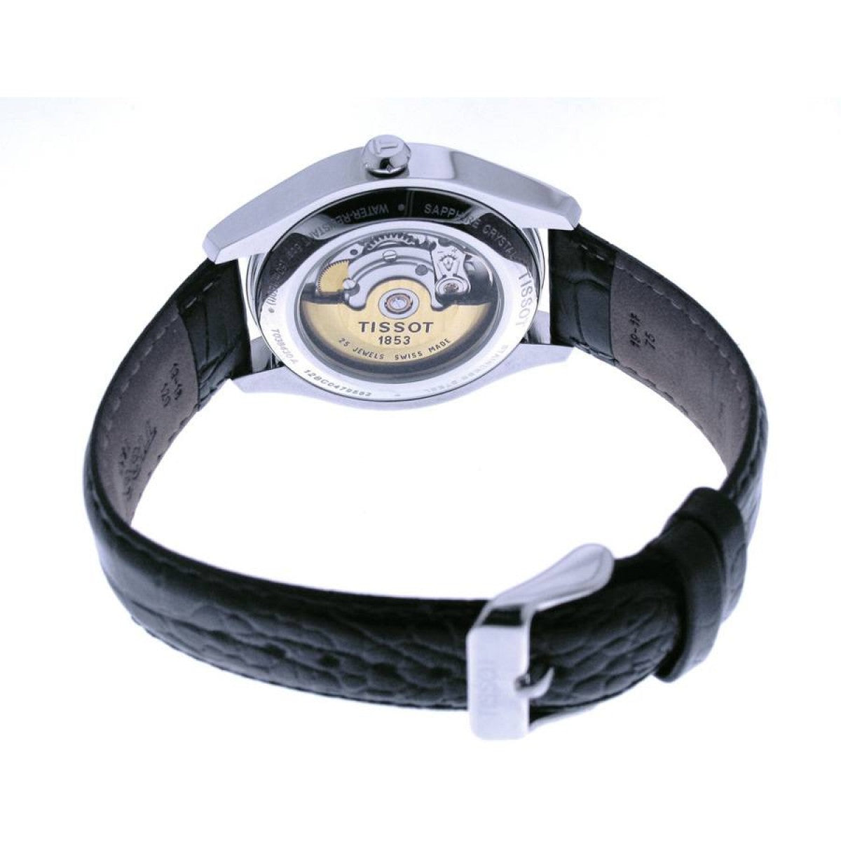  Shop Authentic Tissot T One Automatic Black Dial Black Leather Strap Watch For Men - T038.430.16.057.00 - Luxxuri