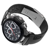 Shop Authentic Tissot T Race Chronograph Black Dial Black Rubber Strap Watch for Men - T048.417.27.057.00 - Luxxuri