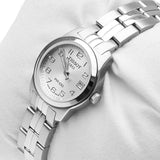  Shop Authentic Tissot T Classic PR100 Watch Ladies White Dial Stainless Steel For Women - T049.210.11.017.00 - Luxxuri