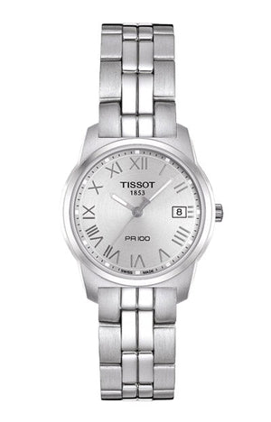  Shop Authentic Tissot T Classic PR100 Silver Dial Silver Steel Strap Watch For Women - T049.210.11.033.00 - Luxxuri