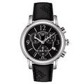  Shop Authentic Tissot Dressport Chronograph Black Dial Black Leather Strap Watch for Women - T050.217.17.057.00 - Luxxuri