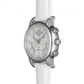  Shop Authentic Tissot Dressport Chronograph Mother of Pearl Dial White Leather Strap Watch for Women - T050.217.17.117.00 - Luxxuri