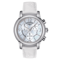  Shop Authentic Tissot Dressport Chronograph Mother of Pearl Dial White Leather Strap Watch for Women - T050.217.17.117.00 - Luxxuri