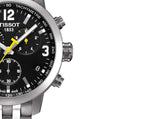  Shop Authentic Tissot PRC 200 Chronograph Black Dial Stainless Steel Watch For Men - T0554171105700 - Luxxuri