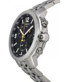  Shop Authentic Tissot PRC 200 Chronograph Black Dial Silver Steel Strap Watch For Men - T055.417.11.057.00 - Luxxuri