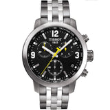  Shop Authentic Tissot PRC 200 Chronograph Black Dial Silver Steel Strap Watch For Men - T055.417.11.057.00 - Luxxuri