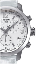  Shop Authentic Tissot PRC 200 Chronograph White Dial White Leather Strap Watch For Men - T055.417.16.017.00 - Luxxuri