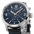  Shop Authentic Tissot PRC 200 Chronograph Blue Dial Blue Leather Strap Watch For Men - T055.417.16.047.00 - Luxxuri