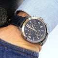  Shop Authentic Tissot PRC 200 Chronograph Blue Dial Blue Leather Strap Watch For Men - T055.417.16.047.00 - Luxxuri