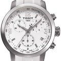  Shop Authentic Tissot PRC 200 Chronograph White Dial White Leather Strap Watch For Men - T055.417.16.017.00 - Luxxuri
