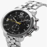  Shop Authentic Tissot PRC 200 Chronograph Black Dial Silver Steel Strap Watch For Men - T055.417.11.057.00 - Luxxuri