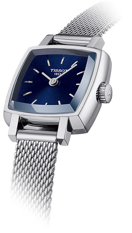  Shop Authentic Tissot Lovely Square Blue Dial Silver Mesh Bracelet Watch For Women - T058.109.11.041.00 - Luxxuri