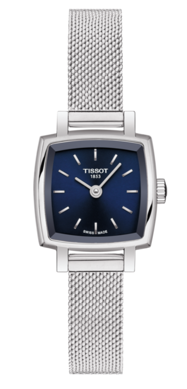  Shop Authentic Tissot Lovely Square Blue Dial Silver Mesh Bracelet Watch For Women - T058.109.11.041.00 - Luxxuri