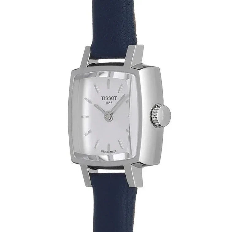  Shop Authentic Tissot Lovely Square Silver Dial Blue Leather Strap Watch For Women - T058.109.16.031.00 - Luxxuri
