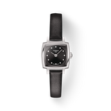  Shop Authentic Tissot Lovely Square Quartz Diamonds Black Dial Black Leather Strap Watch For Women - T058.109.16.056.00 - Luxxuri